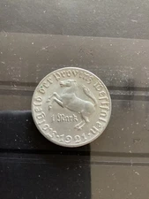 Provinz Westfalen: 1 Mark 1921   vom Stein , Aluminium  - top