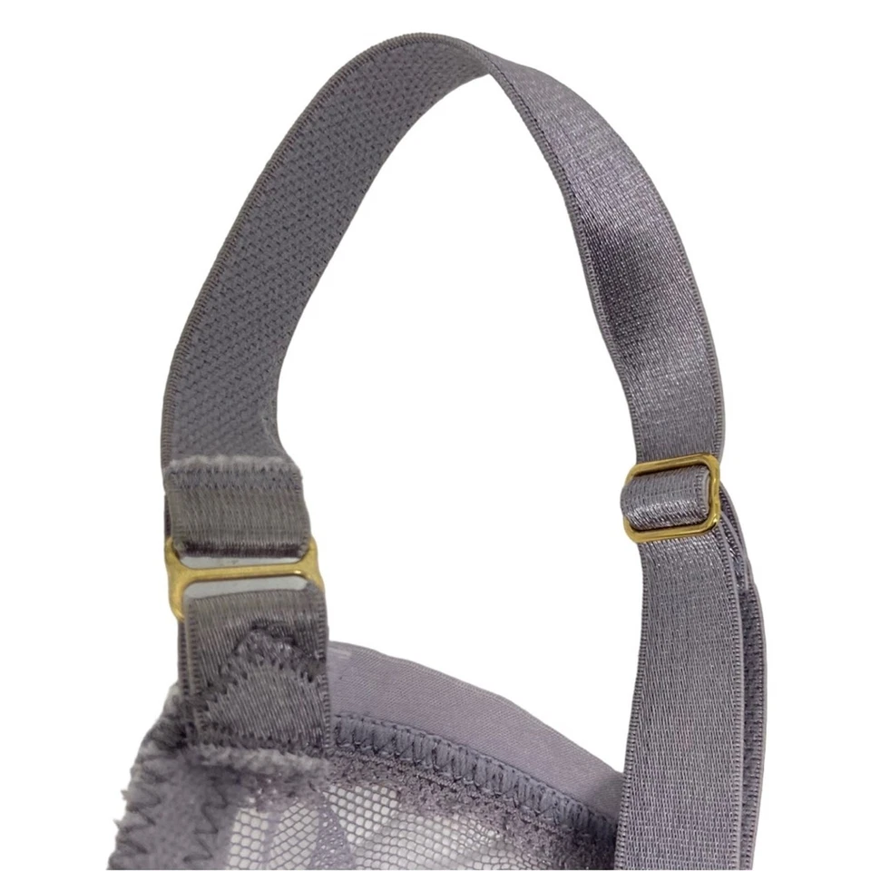 Sujetador Wacoal Floral Encaje Sin Forro Cobertura Completa en Púrpura Para Mujer Talla 32DDD Foto 4 de 4