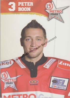 Autogrammkarte Peter Boon Eishockey Boon, Peter :