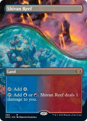 Shivan Reef (Borderless) - Near Mint MTG Dominaria United