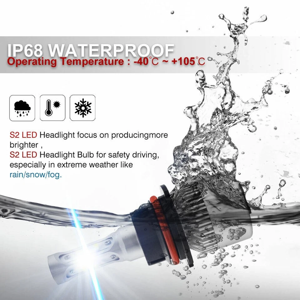 For Mercury Mountaineer 2002 2003 2004 2005 2006 Headlight Fog Light 9007+9145 - Image 2 of 4