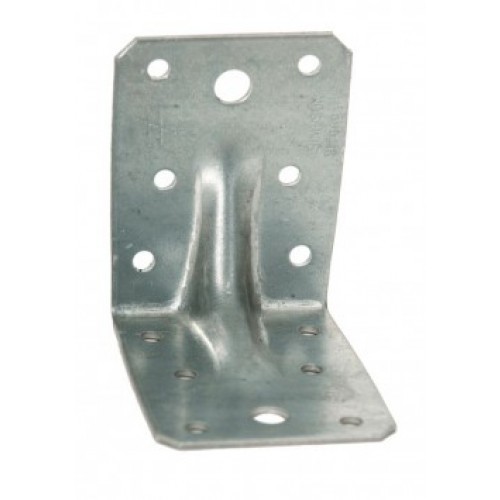 Equerre de charpente renforcée E2 SIMPSON en acier galvanisé pour assemblage bois - Lot de 50