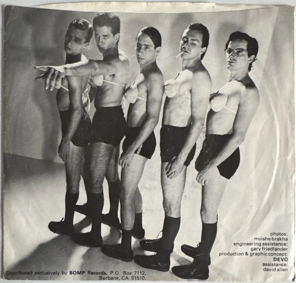 DEVO I CAN’T GET NO SATISFACTION 7” VINYL BOOJI-BOY US 1977 FIRST PRESS MISPRINT - Image 2 of 4