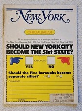 June 21, 1971 New York Should NYC become the 51st State? Ball Four