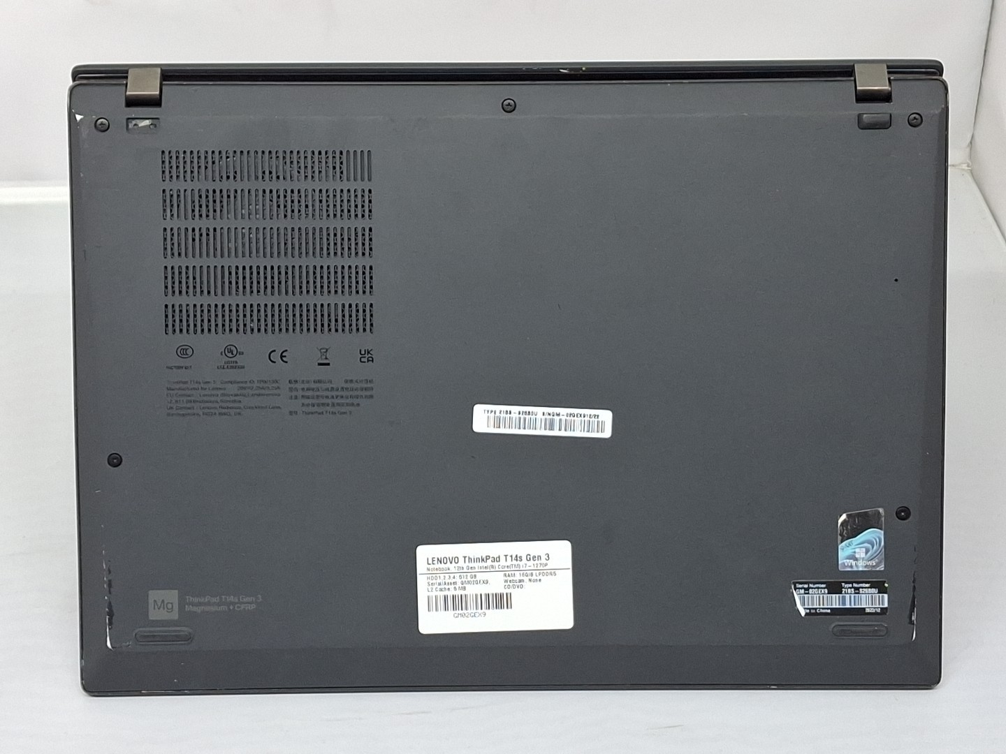 Lenovo ThinkPad t14s gen 3, 14-Inch Laptop, with Core i7-1270P, Windows 11 Pro