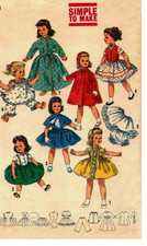Vintage Pattern for 22" Fashion Doll - PDF Download