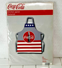 NEW Coca-Cola Patriotic Stars and Stripes 100 Cotton Kitchen Apron