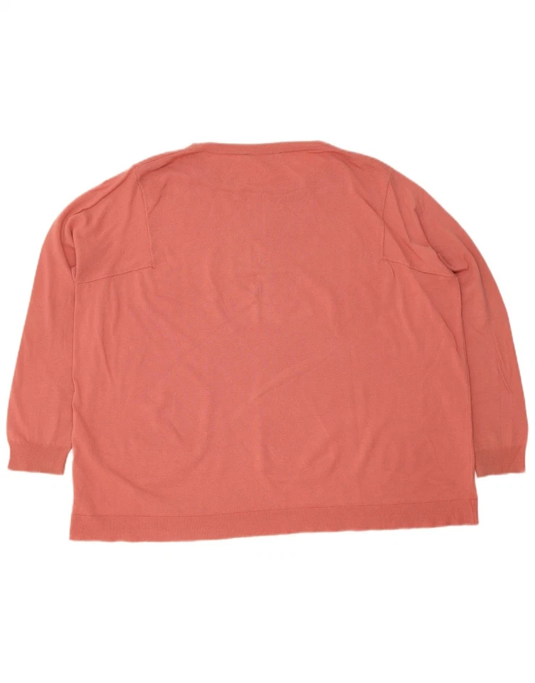 MAX MARA Womens Weekend Crew Neck Jumper Sweater UK 16 Large Pink BO19 - Image 4 of 4