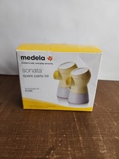 Medela Sonata Spare Parts Kit 68054 for Double Breastpump Connectors Open Box