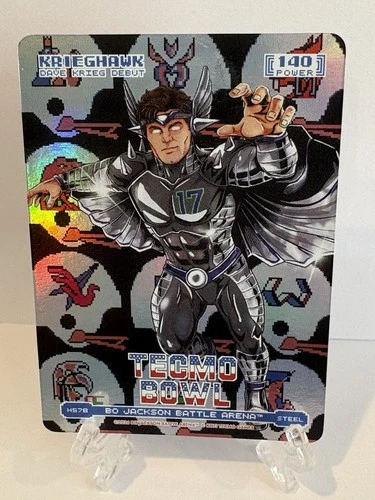 Bo Jackson Battle Arena Tecmo Bowl #H578 Krieghawk Steel Helmets Dave Krieg
