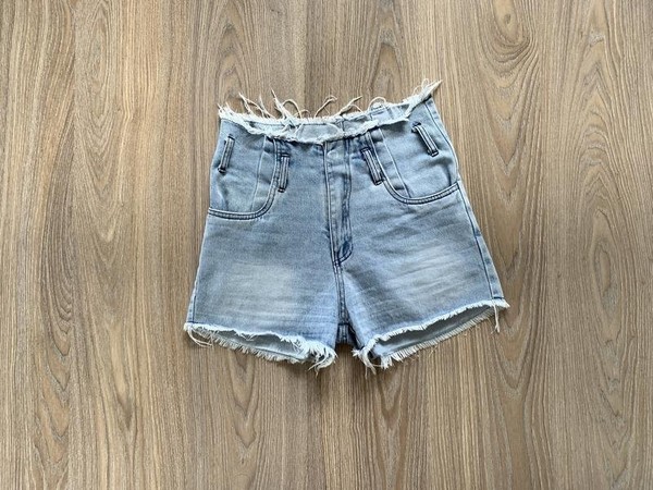 Women Alexander Wang Shorts Blue Denim 36 / S / 44