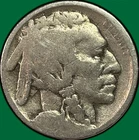 1920-D Buffalo Nickel Almost Good AG Coin, Scratch #38998