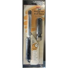 Perfection 3/4" Curling Iron with Removable Brush Sleeve Chrome Barrel Vintage