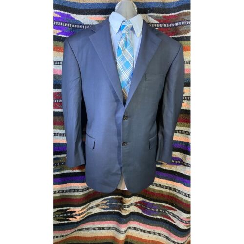 Banana Republic Modern Slim Fit Light Blue Suit Blazer Sport Coat Jacket 46R