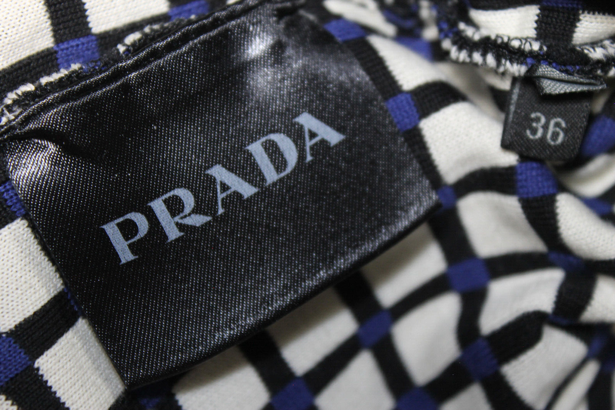 PRADA Amas 2014 Womens Top Sweater 36 0 Knit Jacquard Crew Neck