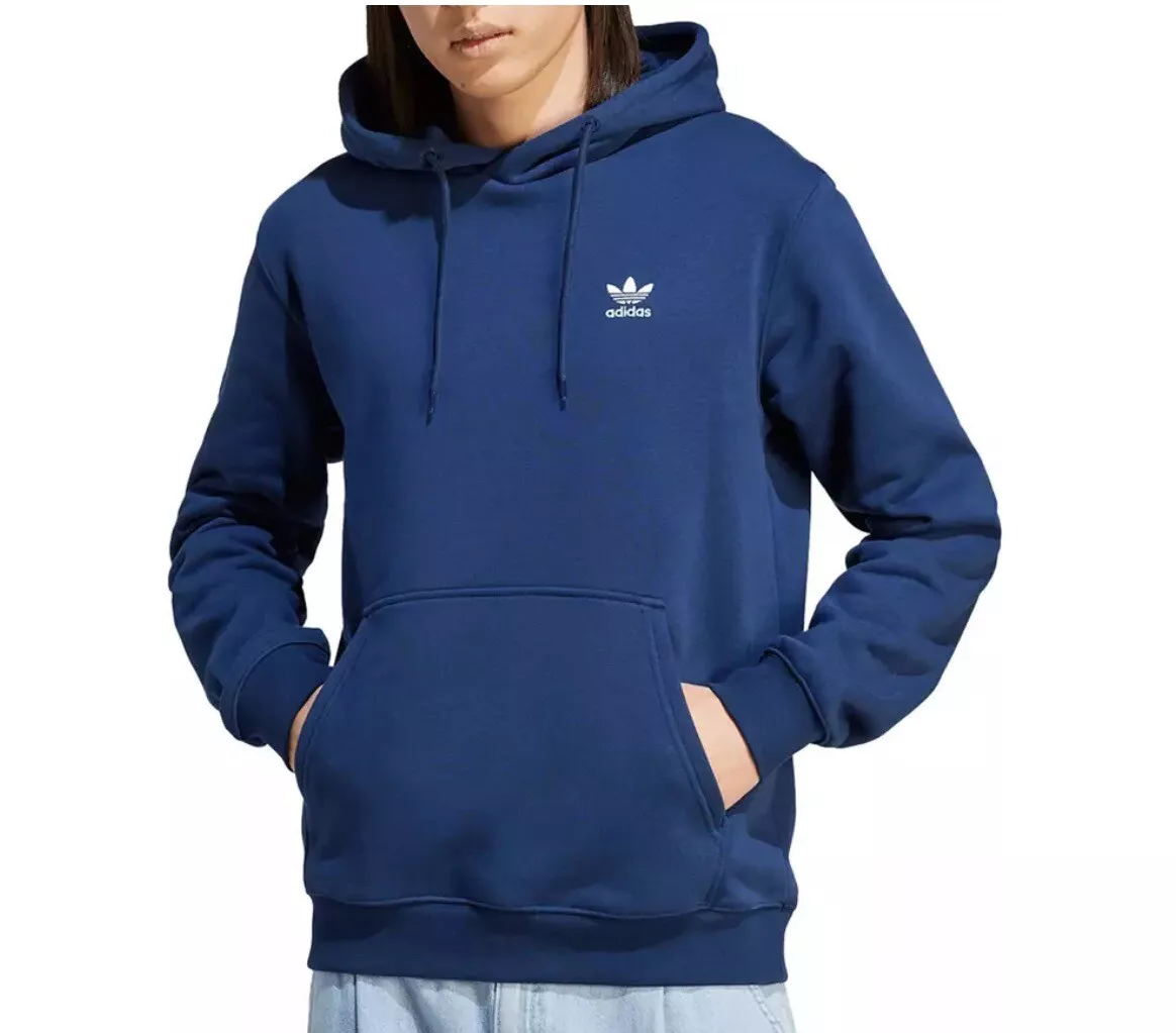 adidas Originals Men's Adicolor Essentials Trefoil Hoodie Sz Small Night  Indigo | eBay