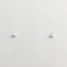 Sterling silver tiny 3mm dot stud earrings-studs