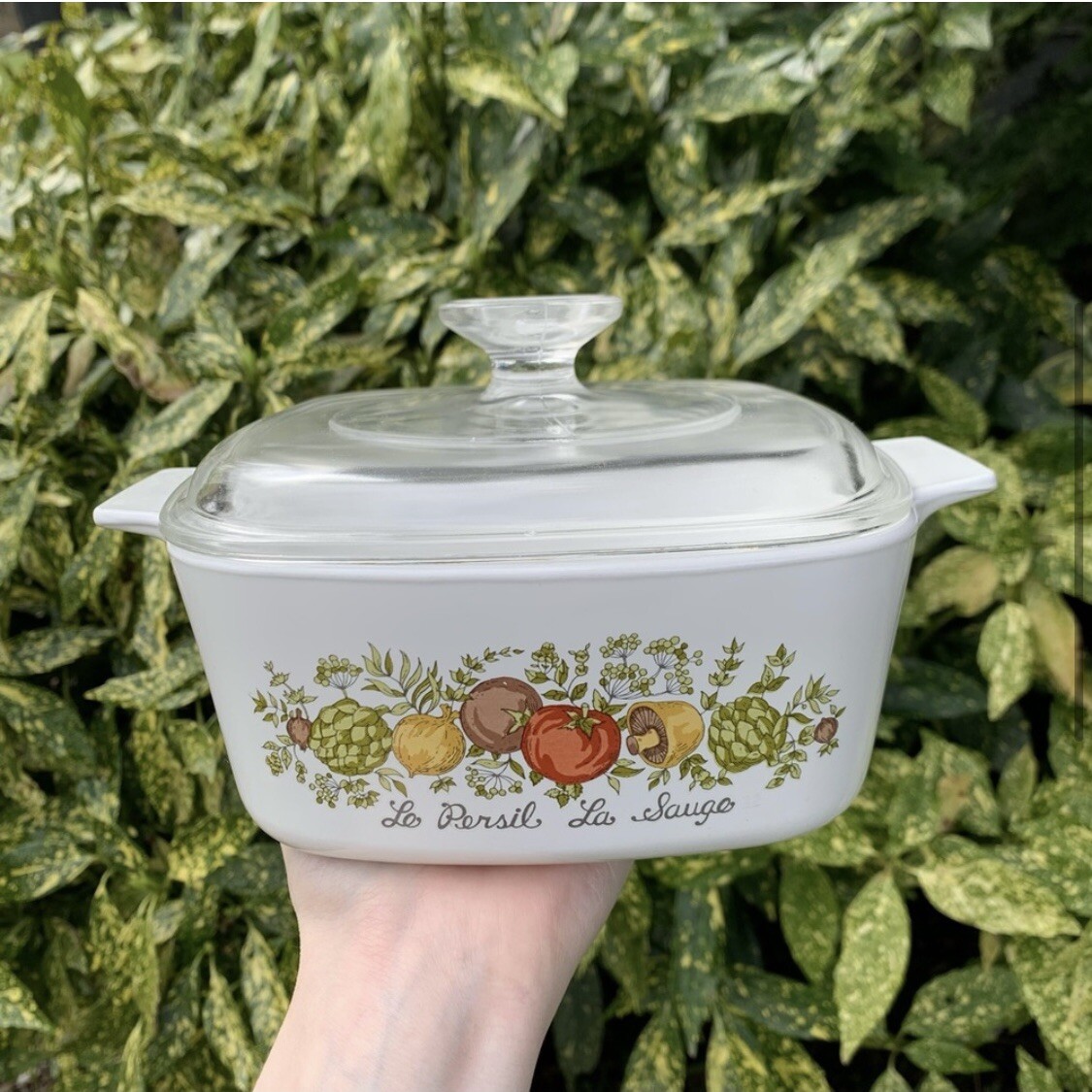 Vintage Rare Corningware 1.5qt Casserole Baking Dish Spice of Life