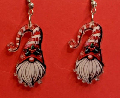 Christmas Earring, Gift Idea, Awesome Earring, Gnome Earring, Santa Earring, Elf