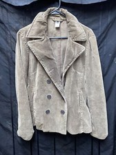 Vintage Tan Corduroy Gap Jacket with Buttons Women's Sz M Excellent Condition