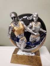 Track trophy award, running, with engraving, about 4.5" tall nice color, Female