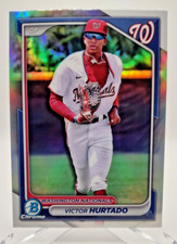 2024 Bowman Draft Chrome #BDC-168 Victor Hurtado REFRACTOR Washington Nationals 