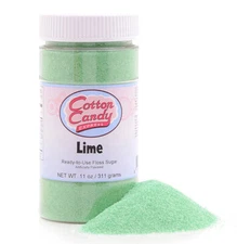 Cotton Candy Express Floss Sugar, Lime 11 oz (311 g)