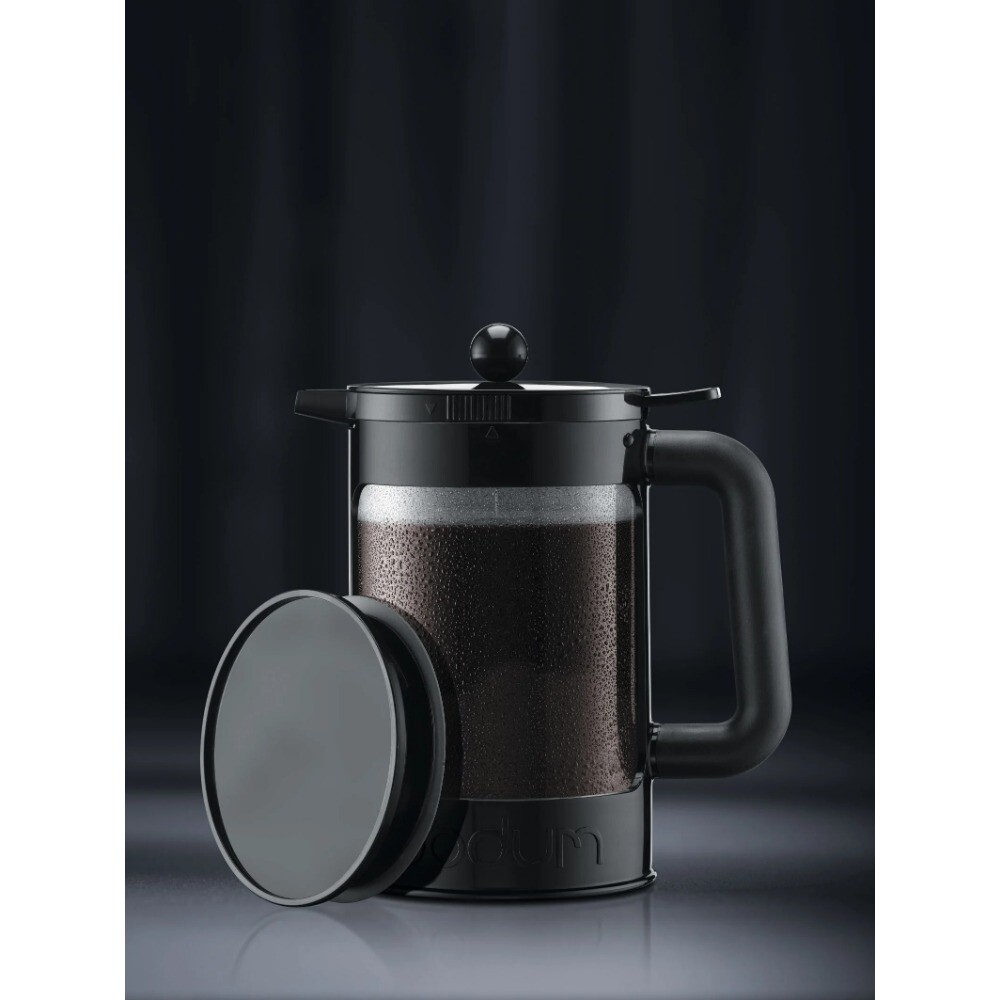 Bodum Bean Cold Brew Press and Iced Coffee Maker, 51 Ounce, Black