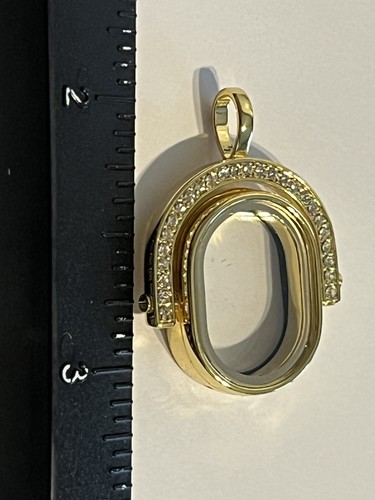 Origami Owl Gold Spinning Crystal Living Locket - Picture 2 of 6