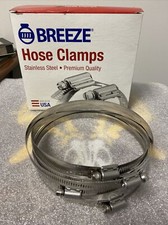 Lot Of 5 Breeze Power Seal Hose Clamps 4-18 - 7 302 Ss Band 305 Ss Screw Usa