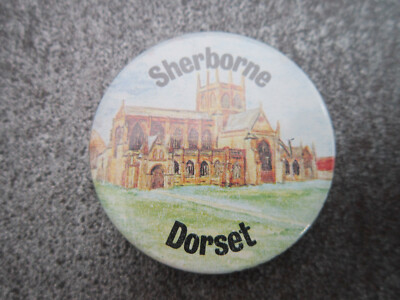 Sherborne Dorset Pin Badge Button (L26B)