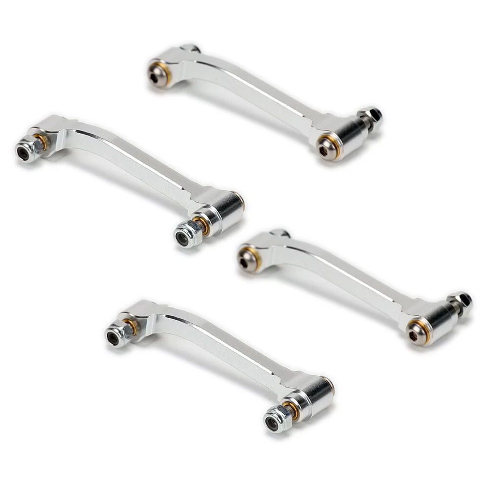 4PCS Aluminum Alloy Radius Arm FOR Tamiya 1/14 Tractor Truck MAN TGX 26.540 XLX Foto 4 de 4