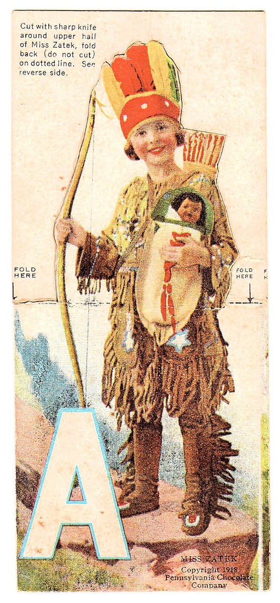 菓子 choco 1918 Pennsylvania Chocolate Company, Zatek Cocoa - A, Miss Zatek
