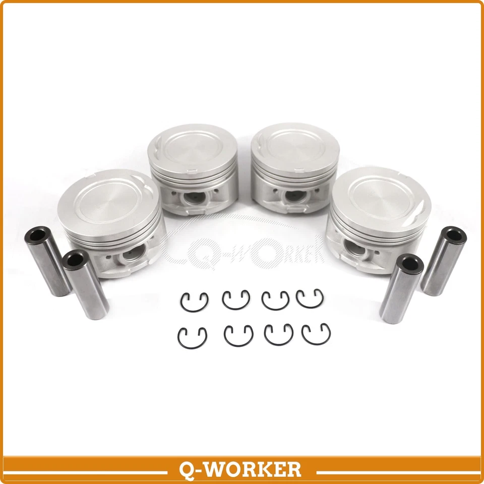 Juego de pistones STD Fit 85-95 Toyota Pickup Celica 4Runner 2.4L 22R 22RE 22REC SOHC Foto 2 de 4