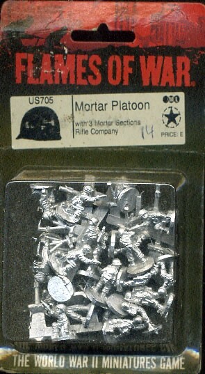 81mm MORTAR Platoon Flames of War US705 French Korea Belgian Brazilian Turk WWII