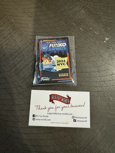 Funko Airways Freddy Funko NYCC 2024 Exclusive Enamel Pin LE 500 - Picture 2 of 4