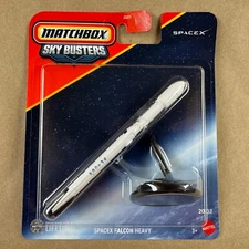 Matchbox Sky Busters Spacex Falcon Heavy Rocket 20/32 Diecast White 2025