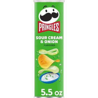 Pringles Sour Cream and Onion Crisps, 5. 5 Ounce - 14 per case. Exp 9/26
