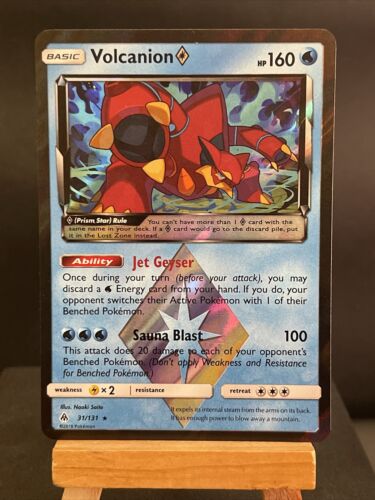 Pokemon Card Volcanion 31/131 Forbidden Light Prism Star Near Mint - Picture 1 of 2