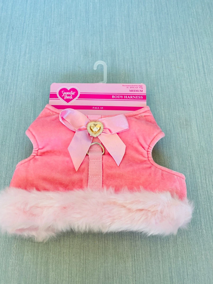 New Smoochie Pooch Pink Body Harness Medium 15 20 lB Fall 15