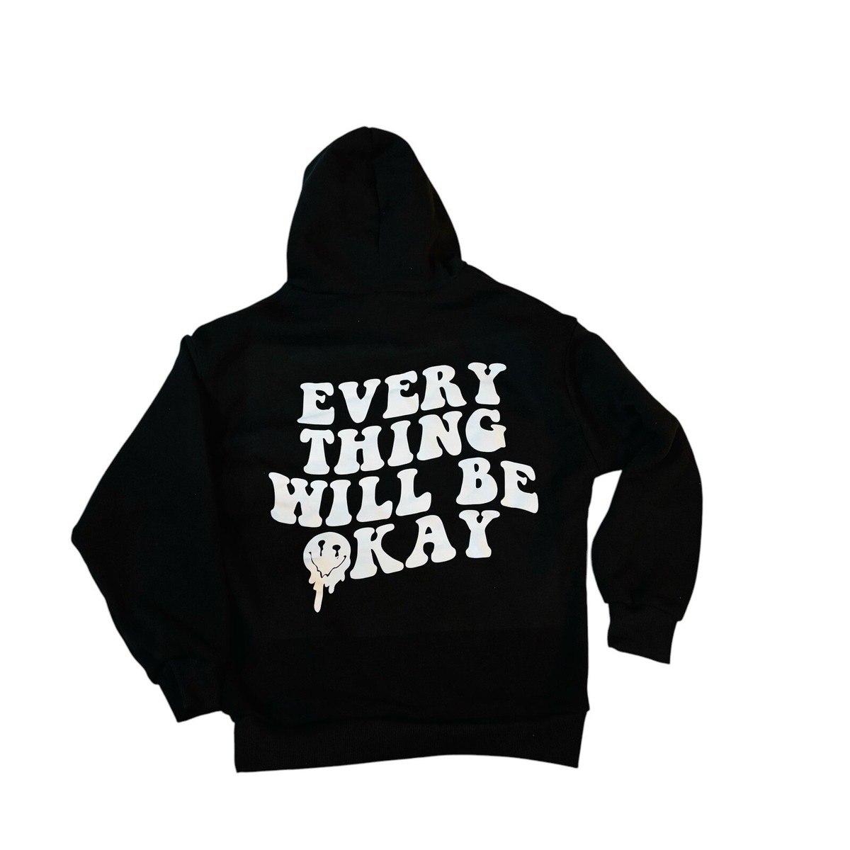 Women Hoodie Sz S Graphic Black and white