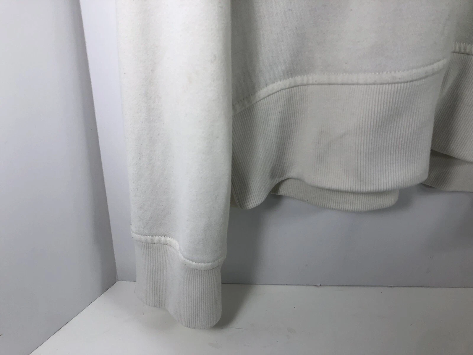 OFF WHITE Felpa Madewell Dickies Donna Medio Bianco Infuso Tagliato Pullover Manica Lunga