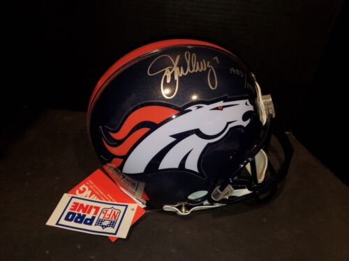 John Elway Autographed Proline Helmet 7/7 Authenticated By 2 - Mounted Memories - Photo 1/8