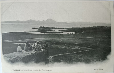 Ansichtskarte TUNISE - Anciens puris de Carthage, Alte Häfen von Karthago, 1905