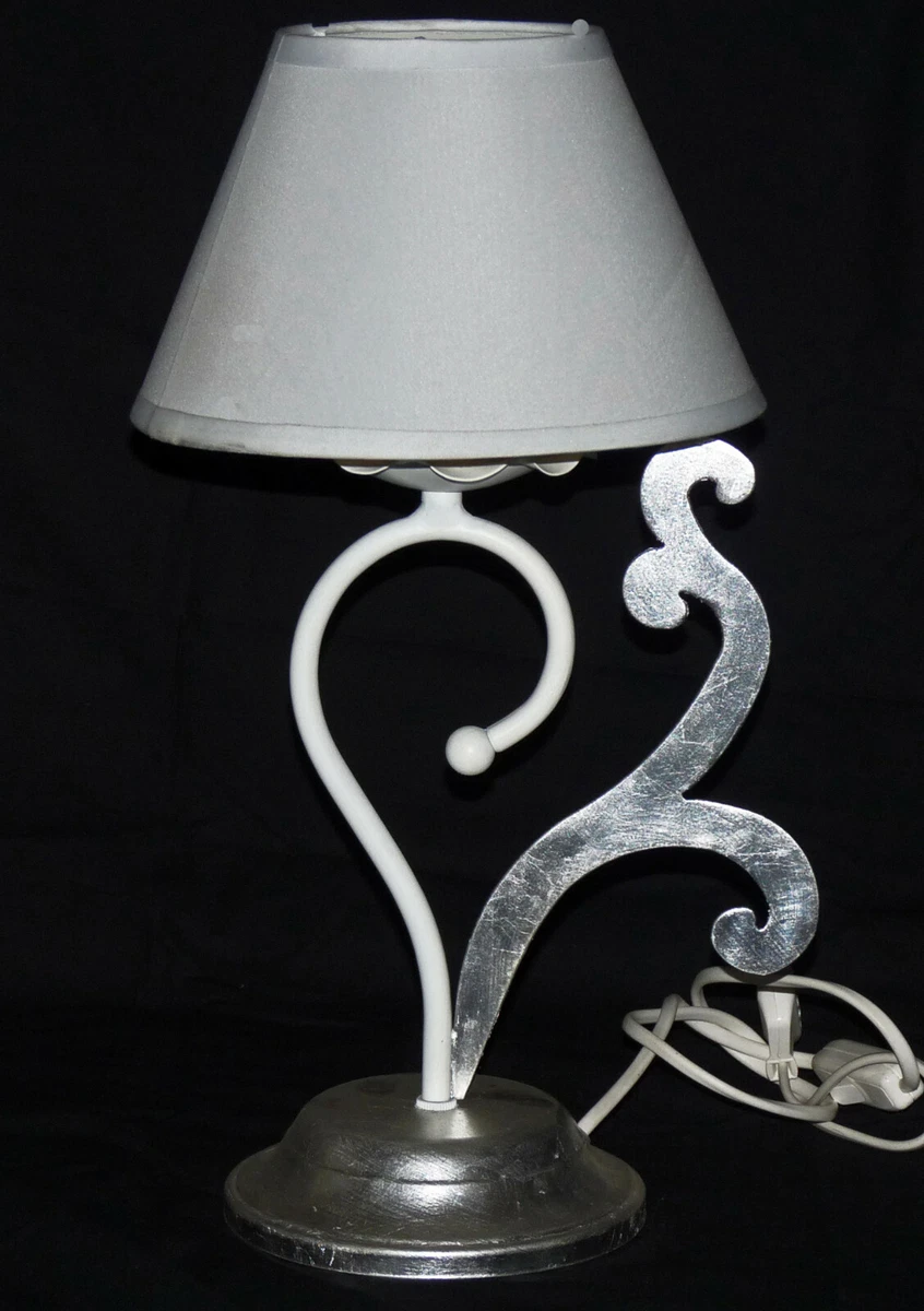 Lampada da comodino Shabby Mojada grigio , in vetro, EGLO | Leroy Merlin