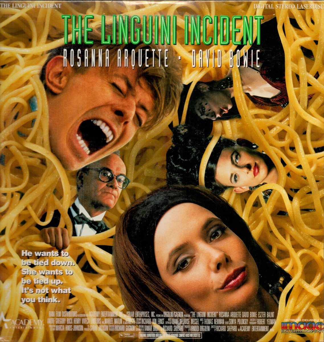 The Linguini Incident Laserdisc *UNICORN RARE* David Bowie Rosanna