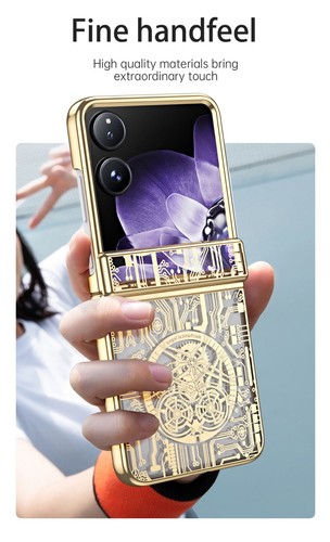 For Xiaomi Mix Flip, Luxury New Style Clear Hybrid Plating Shell Case Cover - Picture 14 of 20