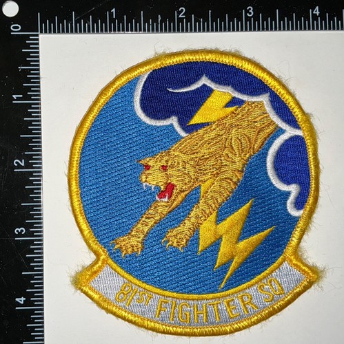 USAF 81st Fighter Squadron Panthers HOOK & LOOP Patch - Bild 1 von 2