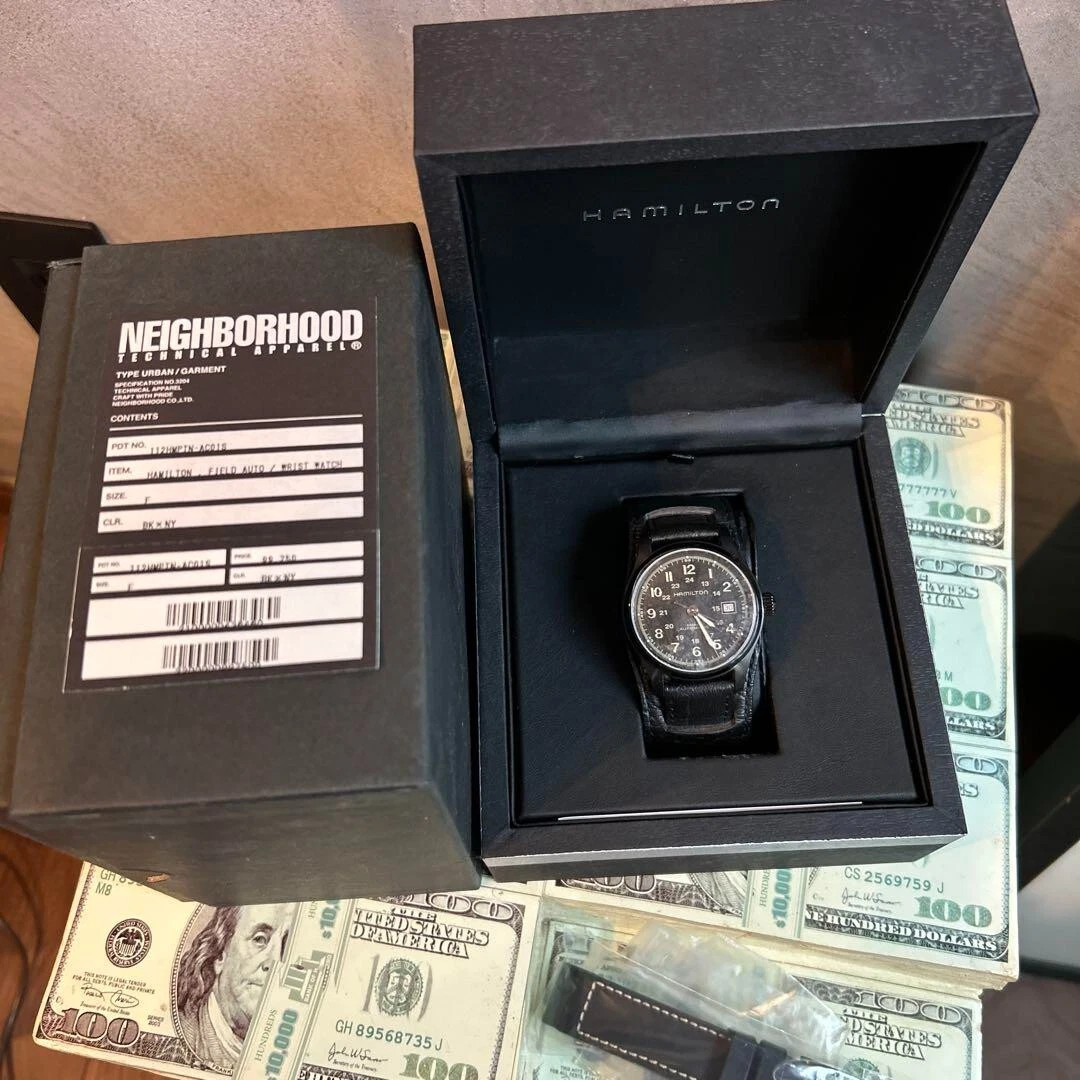 Hamilton x NEIGHBORHOOD x Porter Wristwatch Limited Edition from