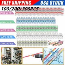 300PCS Solder Seal Sleeve Heat Shrink Waterproof Wire Connectors Butt Terminals